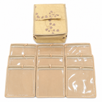 Jewellery Organizer Box with 6 Transparent Zipper Pouches & Satin Storage Case