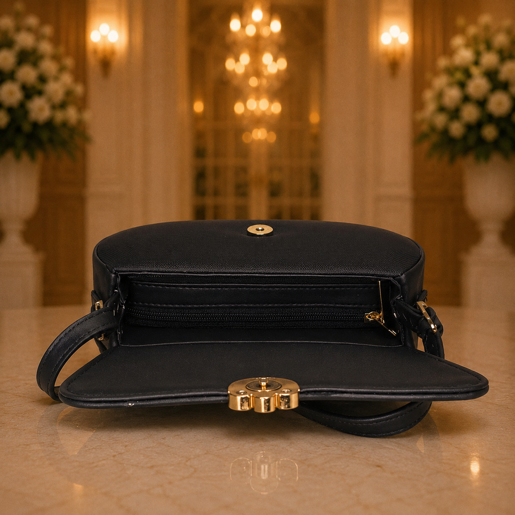 Classic Elegance Flap Sling Bag for Women