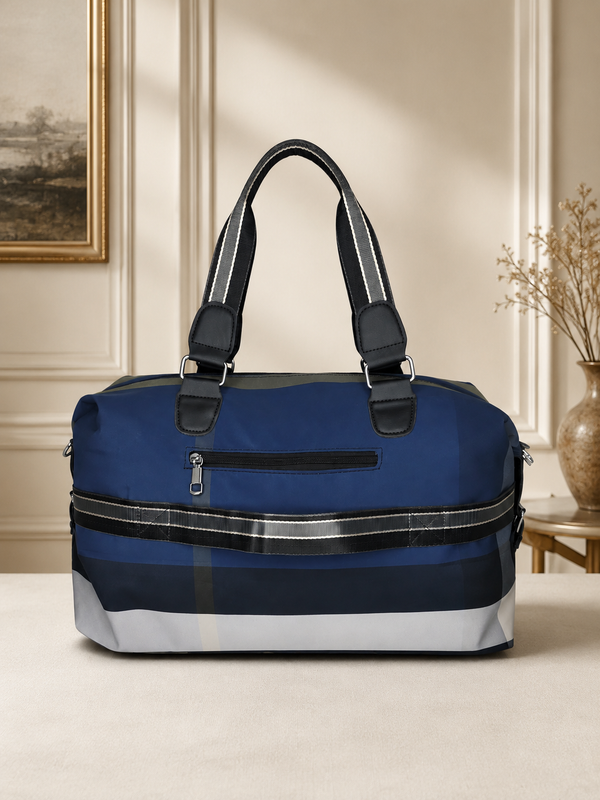 Premium Check Pattern Travel Duffle Bag