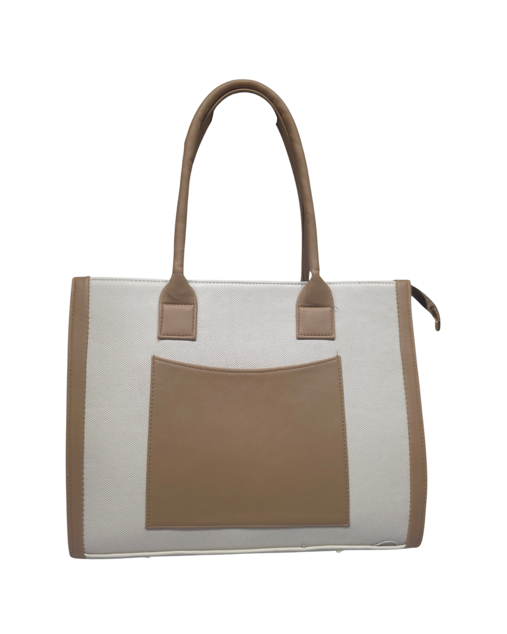Elegant Shoulder Tote Bag with Zip Closure