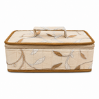 Floral Multipurpose Storage Organizer with 3 Transparent Zipper Pouches