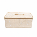 Jewellery Organizer Box with Multiple Storage Pouches & Satin Fabric