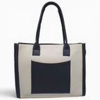 Elegant Shoulder Tote Bag with Zip Closure