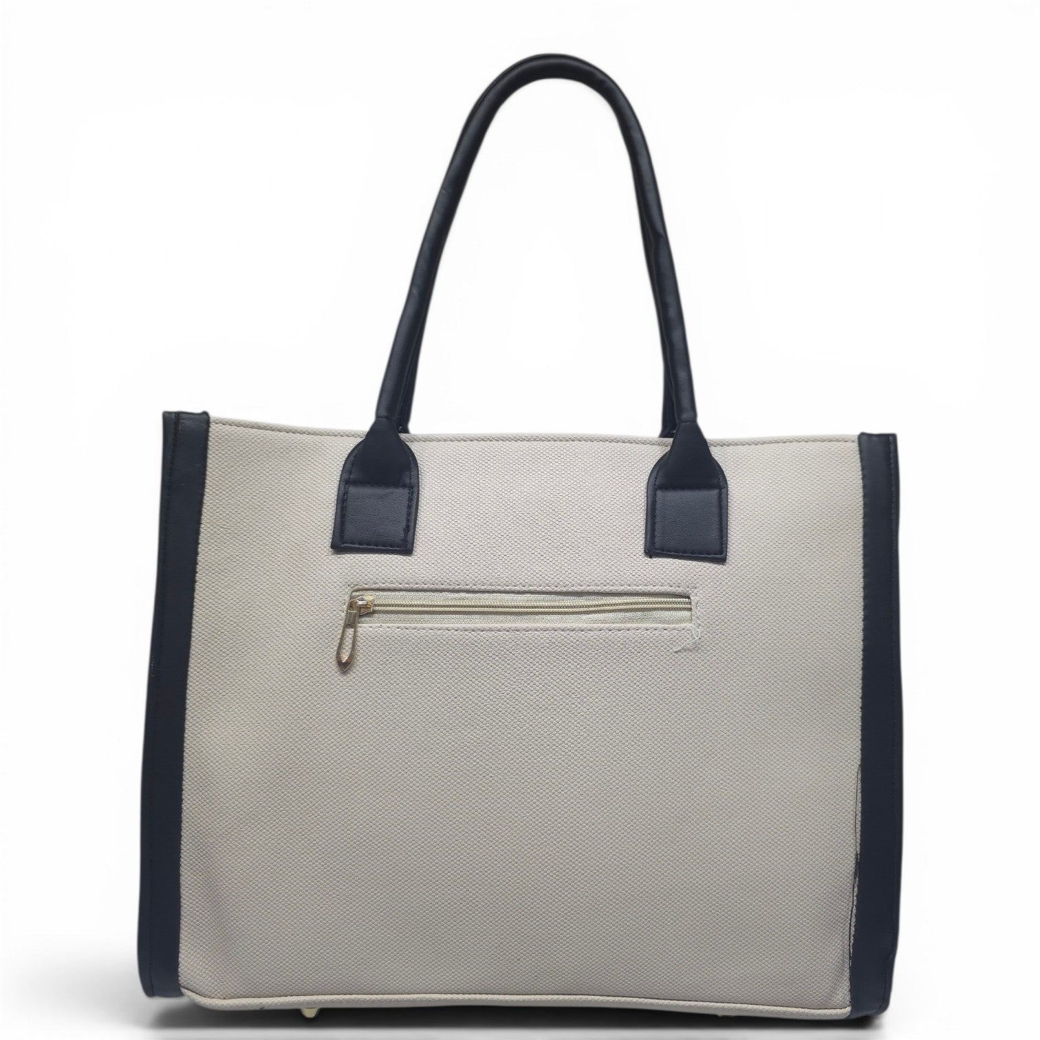Elegant Shoulder Tote Bag with Zip Closure