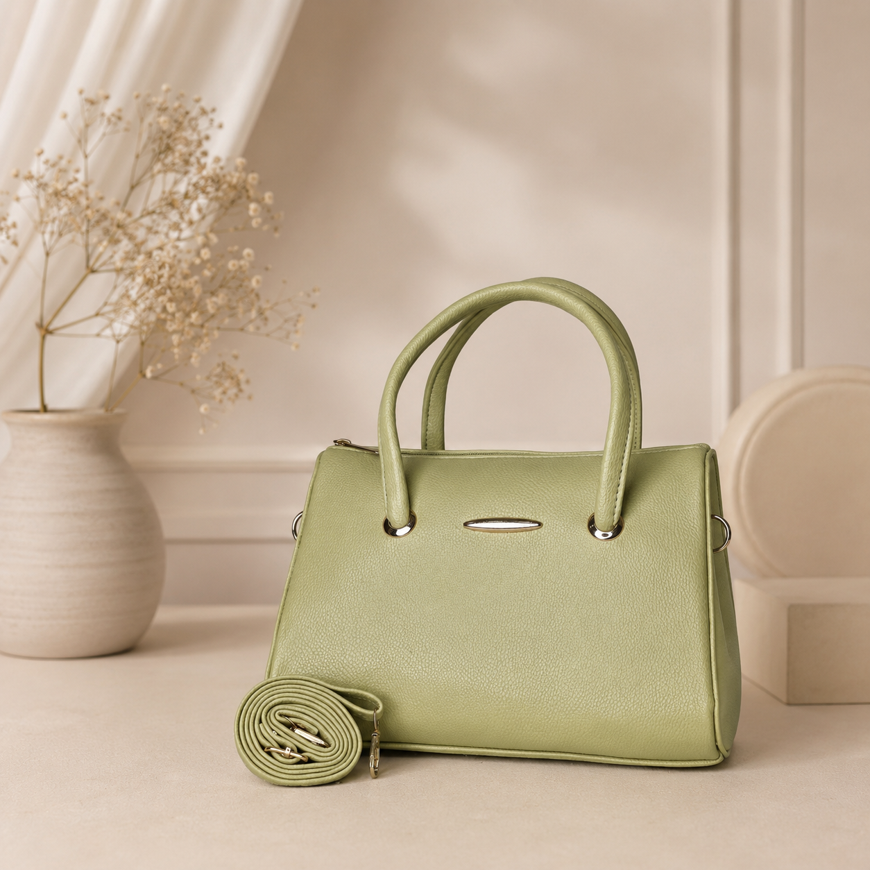 LuxeLine Top Handle Sling Bag