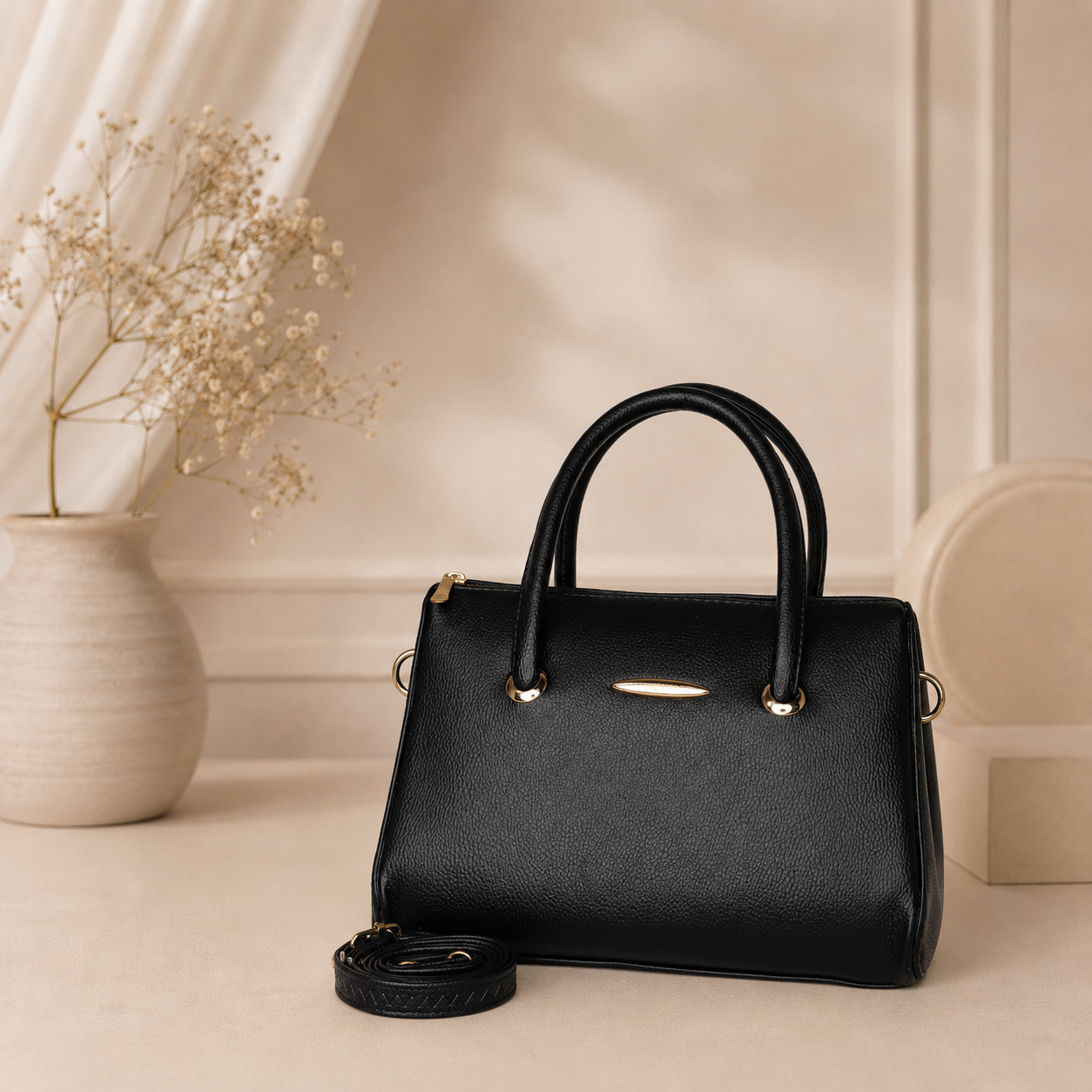 LuxeLine Top Handle Sling Bag