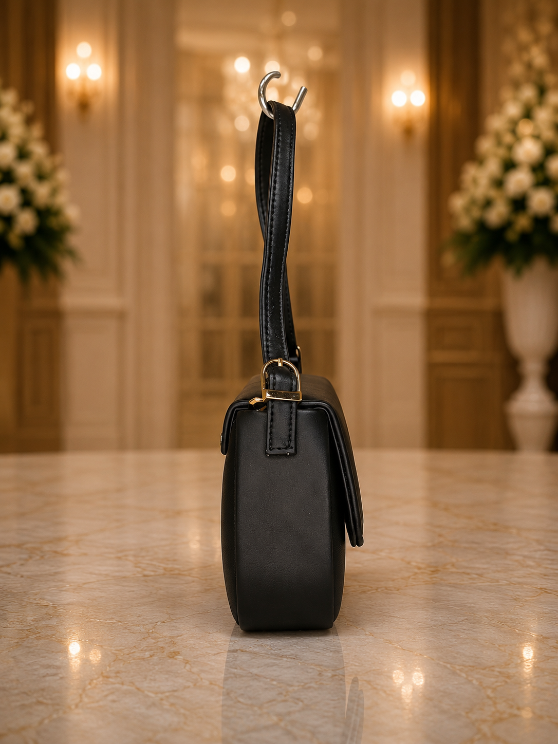 Classic Elegance Flap Sling Bag for Women