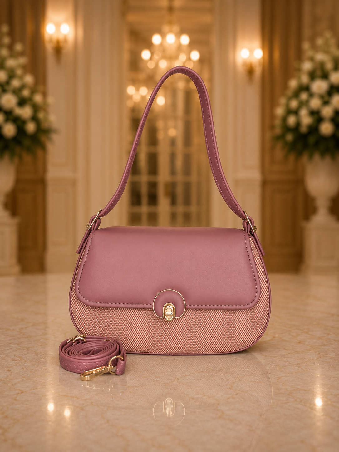 Classic Elegance Flap Sling Bag for Women