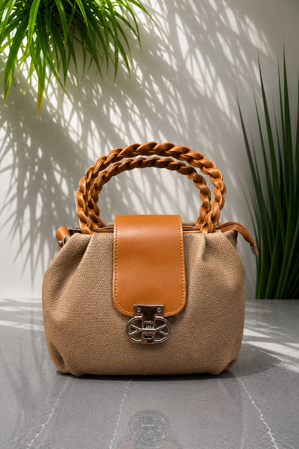 Bagitto Luxe Weave Top Handle Sling Bag for Women