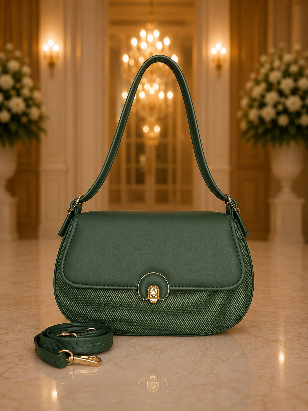 Classic Elegance Flap Sling Bag for Women