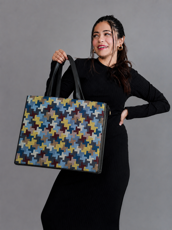 Geometric Pattern Tote Bag