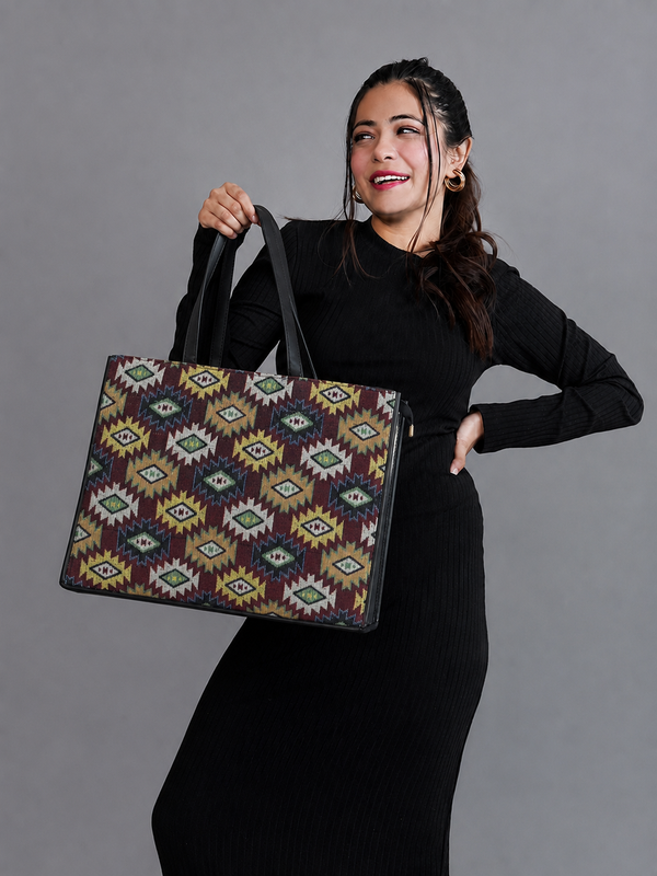 Woven Design Everyday Tote Bag