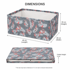Foldable Wardrobe Storage Organizer Box | Rust-Free & Odour-Free Clothes Organizer | Stackable Fabric Storage Bin for Wardrobe, Closet, Shelves, Home & Office