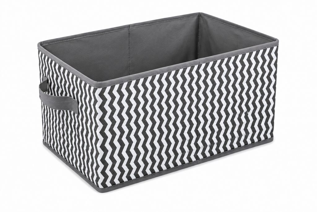 Wardrobe Organizer for Clothes Storage | Foldable Storage Box (48 × 30 × 22 cm) | Rust-Free & Odour-Free | Stackable Multipurpose Fabric Organizer for Wardrobe, Closet, Home & Office