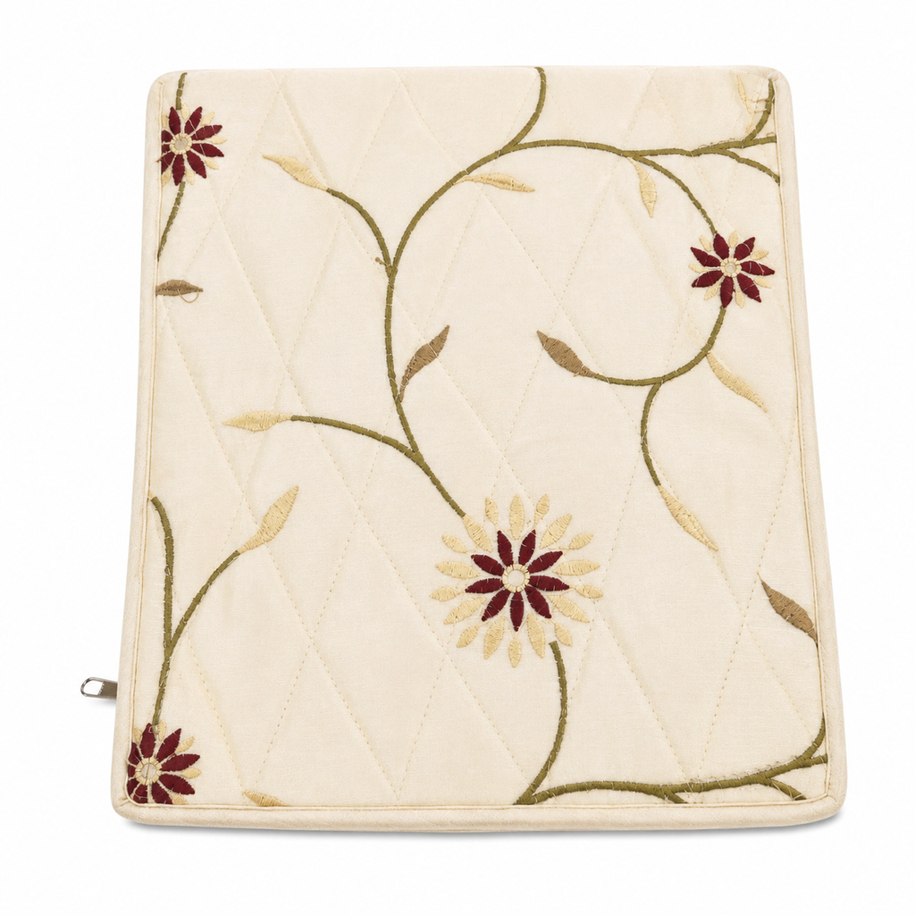 Floral Quilt Storage Organizer Box with Zipper Closure – 30 × 33 × 10 cm