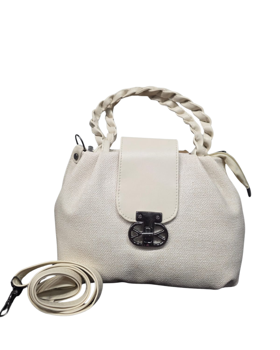 Bagitto Luxe Weave Top Handle Sling Bag for Women